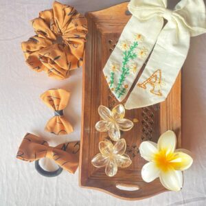 Golden Meadow Floral-Inspired Hair Accessory Set