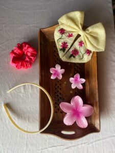 Blush Blossom – Floral Hair Accessories Set